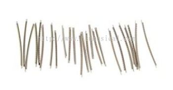 Musiclily Stainless Steel 2.9mm 24 Frets Guitar Fret Wire Set, Chrome