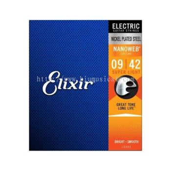 Elixir 12002 Nanoweb Electric Guitar Strings 9-42