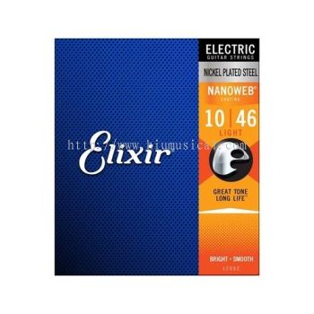 Elixir 12052 Nanoweb Electric Guitar Strings 10-46