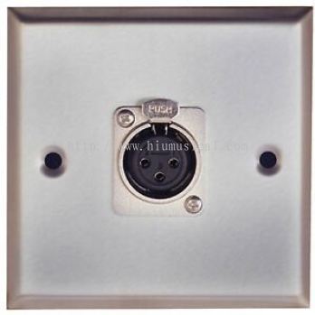 Metal AV Wall Plate with XLR Socket