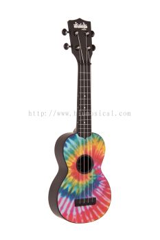 Kala KA-SU-TIEDYE Ukadelic Soprano Ukulele, Tiedye