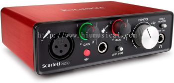 Focusrite Scarlett Solo (2nd Gen) USB Audio Interface with Pro Tools | First