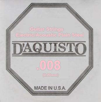 D'Aquisto Guitar Strings Electric/Acoustic Plain Steel