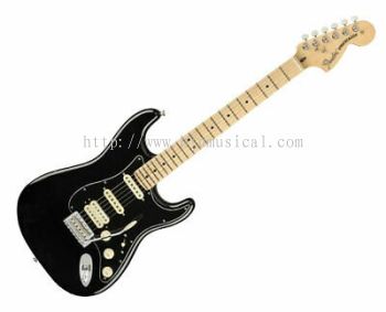 Fender American Performer HSS Stratocaster Electric Guitar, Maple FB, Black