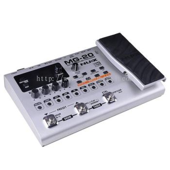 NUX MG-20 Electric Guitar Multi-effects Processor with Drum machine Looper Function Expression pedal