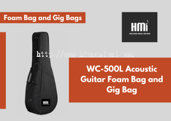 WC-500L Acoustic Guitar Foam Bag and Gig Bag