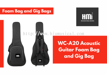 WC-A20 Acoustic Guitar Foam Bag and Gig Bag