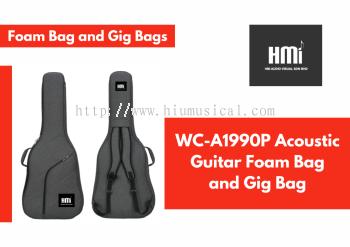 WC-A1990P Acoustic Guitar Foam Bag and Gig Bag