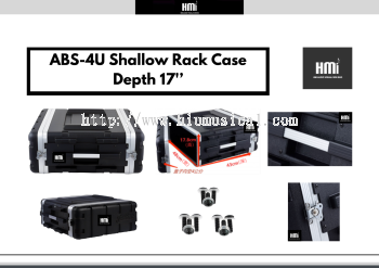 ABS-4U Shallow Rack Case Depth 17'