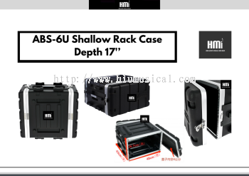 ABS-6U Shallow Rack Case Depth 17'’