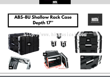 ABS-8U Shallow Rack Case Depth 17'’