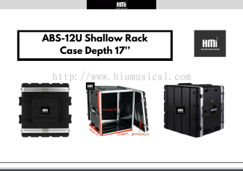 ABS-12U Shallow Rack Case Depth 17'’