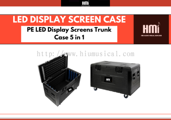 PE LED Display Screens Trunk Case 5 in 1