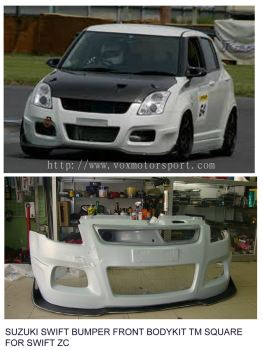 2005 2006 2007 2008 2009 2010 2011 suzuki swift front bumper lip tm square style for swift replace upgrade tm square style performance look frp fiber material new set