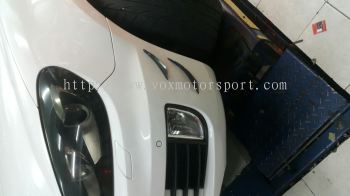 Volkswagen golf mk6 gti bumper front carbon canard new 