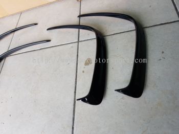 Mercedes benz w176 a class a45 rear bumper canards side canard black glossy pp new set 