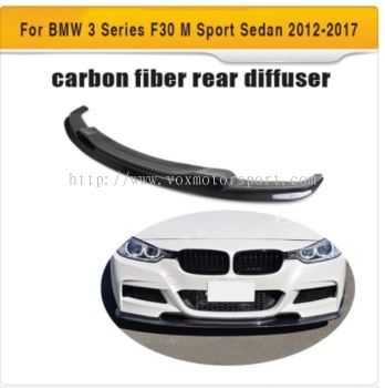 Bmw f30 m sport 3d Style bumper lip carbon