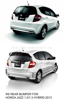2008 2009 2010 2011 2012 2013 honda jazz fit ge rear bumper rs for ge fit jazz replace upgrade performance look pp material new set