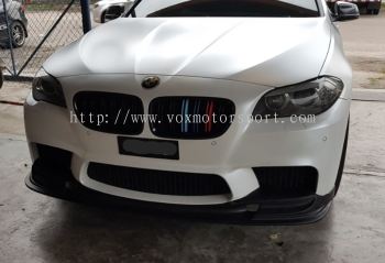 bmw f10 m5 front lip 3d design m5 msport add on real carbon material new set
