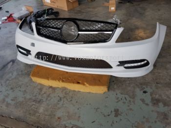 2007 2008 2009 2010 2011 2012 2013 mercedes benz w204 front bumper amg for w204 replace upgrade performance amg look pp material new set