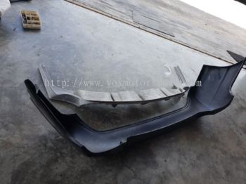 Honda civic fd js racing rear bumper diffuser 