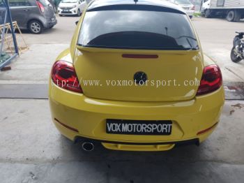 volkswagen beetle abt style rear lip add on frp pp material new set