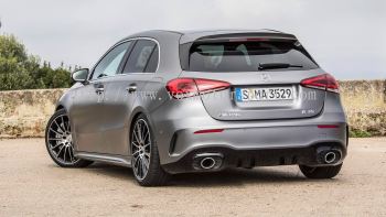 mercedes benz a class w177 rear bumper diffuser amg a35 style replace upgrade pp material new set