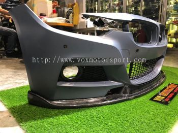 Bmw f30 front lip hamann style msport real carbon fiber material new set