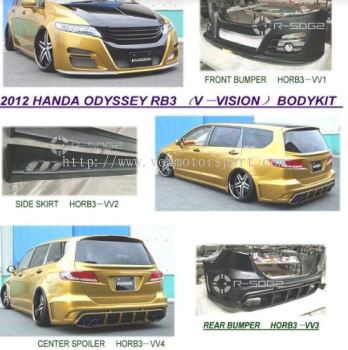 honda odyssey rb3 bodykit v vision style replace upgrade performance look frp material new set