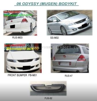 honda odyssey rb2 bodykit mugen style add on upgrade performance look frp material new set