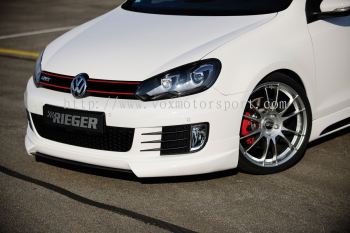 2010 2011 2012 2013 2014 volkswagen golf gti mk6 front lip rieger style for mk6 golf gti add on upgrade performance look pu material new set