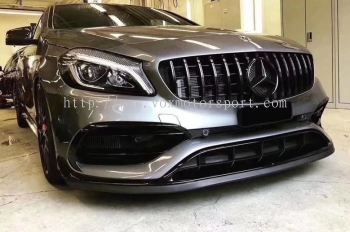 2016 2017 2018 mercedes benz w176 gt grille for w176 a class facelift bumper replace upgrade performance look gloss black abs material new set
