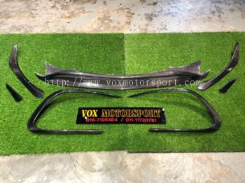 2014 2015 2016 2017 2018 mercedes benz w117 cla front lip diffuser canard cla45 style for new face amg add on upgrade performance look real carbon fiber material new set