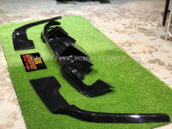2010 2011 2012 2013 2014 2015 2016 2017 2018 bmw f10 rear diffuser prior design for msport replace upgrade performance look black material new set 