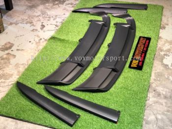 2015 2016 2017 2018 2019 2020 volkswagen jetta sport gli rear diffuser for jetta new face lift replace add on upgrade performance look pp material new set