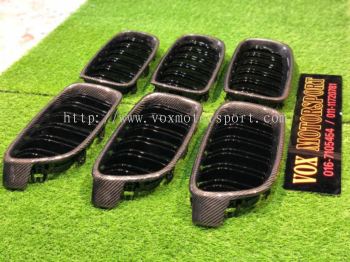 bmw f30 carbon grille replace upgrade performance look carbon fiber material new set