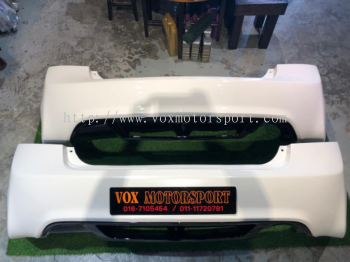 2006 2007 2008 2009 2010 2011 honda civic fd type r rear bumper copy ori with diffuser for fd replace add on upgrade performance look pp material new set