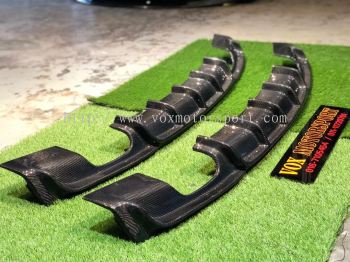 bmw f30 3 series rear diffuser mp style for f30 msport replace upgrade performance look carbon fiber material new set