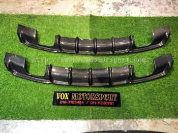 bmw f30 3 series mperformance rear diffuser quad style for f30 msport replace upgrade performance look carbon fiber material new set