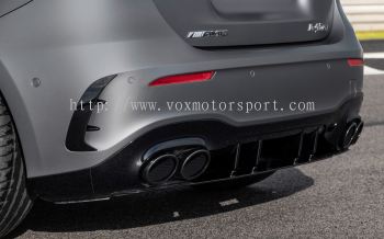 mercedes benz w177 a class a45 rear diffuser for w177 replace upgrade performance sporty look with gloss black pp material new set