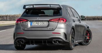 mercedes benz w177 a class rear diffuser a45 style for w177 amg replace upgrade performance sporty look with gloss black pp material new set