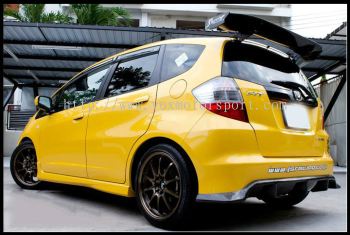 2008 2009 2010 2011 honda jazz fit ge rear bumper diffuser js racing for ge rs replace add on upgrade performance look pp frp material new set