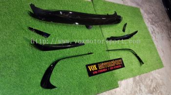 mercedes benz a class w176 air duct canard a45 style replace upgrade performance look pp gloss black material new set