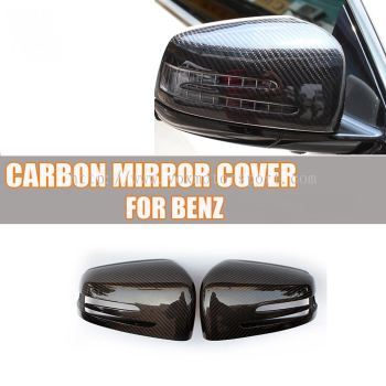 mercedes benz w204 side mirror cover carbon fiber material new set