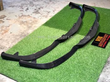 mercedes benz w204 c class front lip diffuser carbon fiber material new set