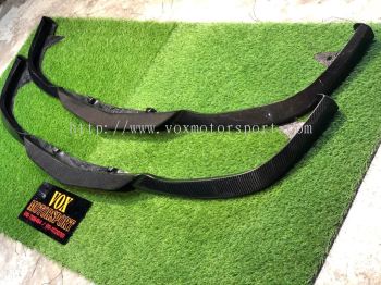 mercedes benz w204 c class front lip diffuser carbon fiber material new set