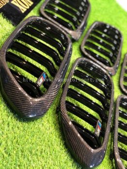 bmw g30 5 series front grille replacement carbon fiber material new set
