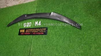 bmw 3 series g20 boot spoiler m4 style add on upgrade performance look carbon fiber material brand new set