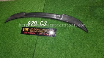 bmw 3 series g20 boot spoiler cs style add on upgrade performance look carbon fiber material brand new set