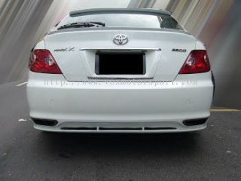 toyota mark x bodykit rear bumper vertiga lip on